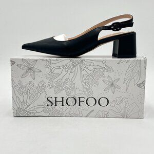 Black Women's Slingback Heels